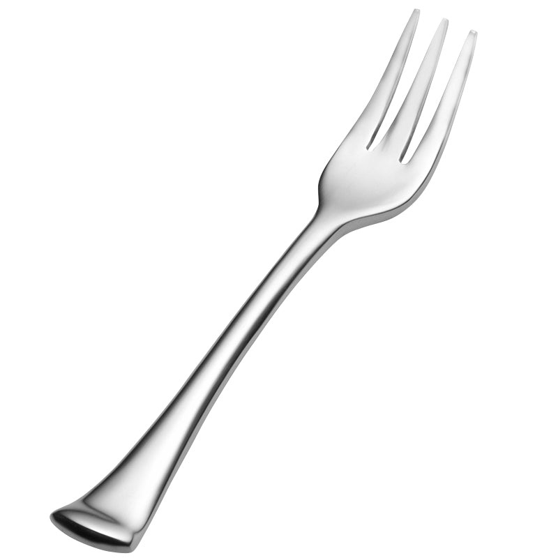 Bon Chef S3208 Aspen 4 7/8″ 18/10 Stainless Steel Extra Heavy Oyster / Cocktail Fork – 12/Pack
