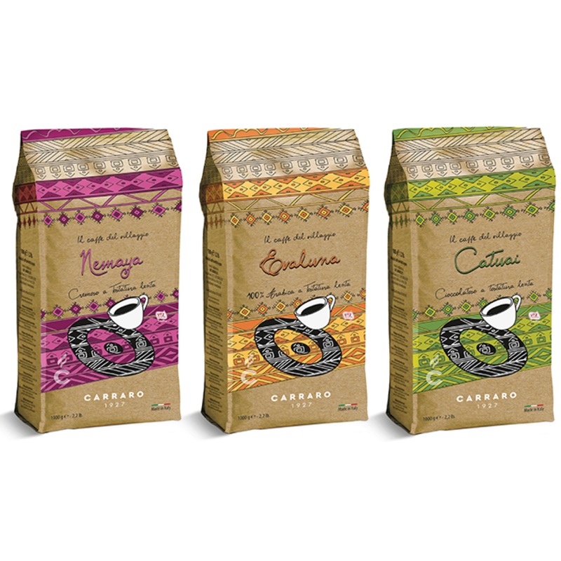 Caffe Carraro Villaggio Whole Bean Espresso Sampler