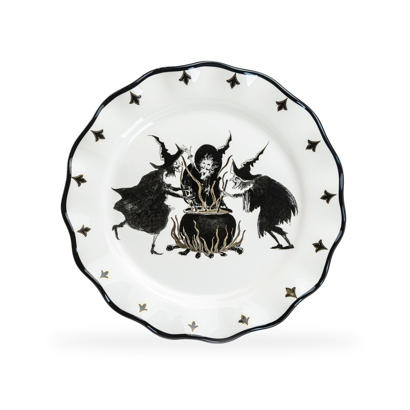 Halloween Witches Brew Serving Platter Dinner Plate
