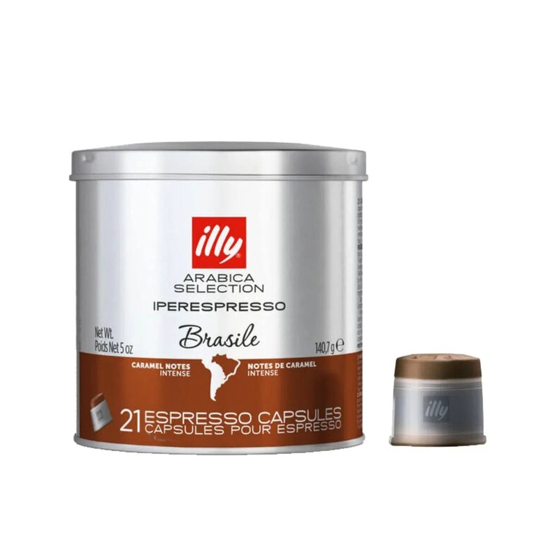 Illy Iperespresso Brasile Arabica Selection Espresso Capsules (21 Ct. Tin)