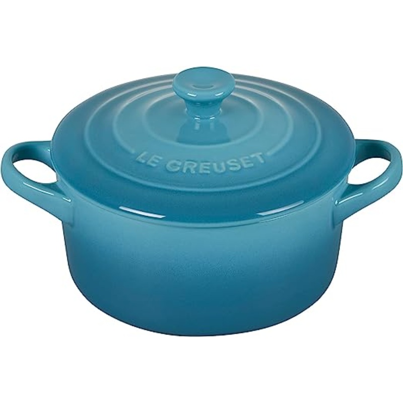 Le Creuset 14 oz. Stoneware Mini Round Cocotte  – Caribbean