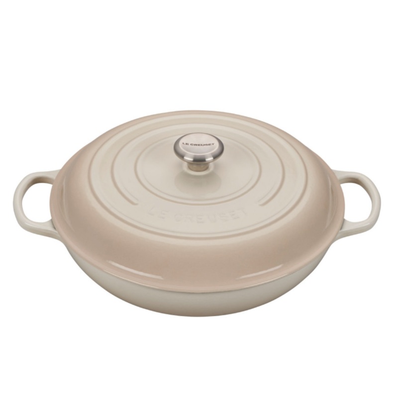 Le Creuset – 3.5 Qt Signature Braiser – Meringue