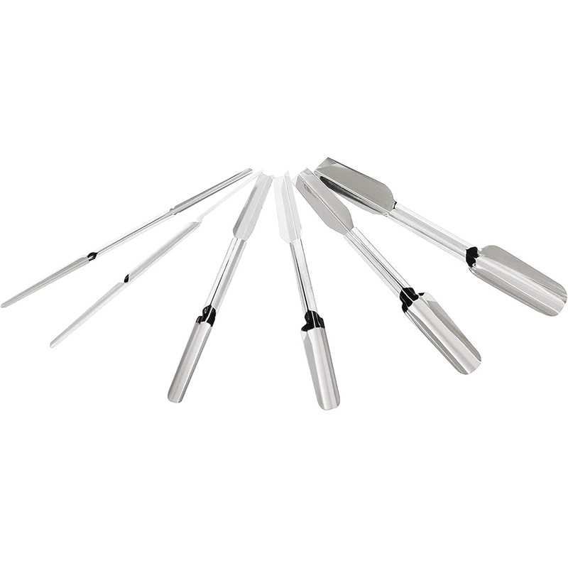 Set of 6 Stainless Steel Carving Knife Garnishing – Fruit Carving Knife Vegetable Fruit Culinary Kitchen Sculpting Modeling Tools Fruit & Vegetable Carving Tool for Garnishing
