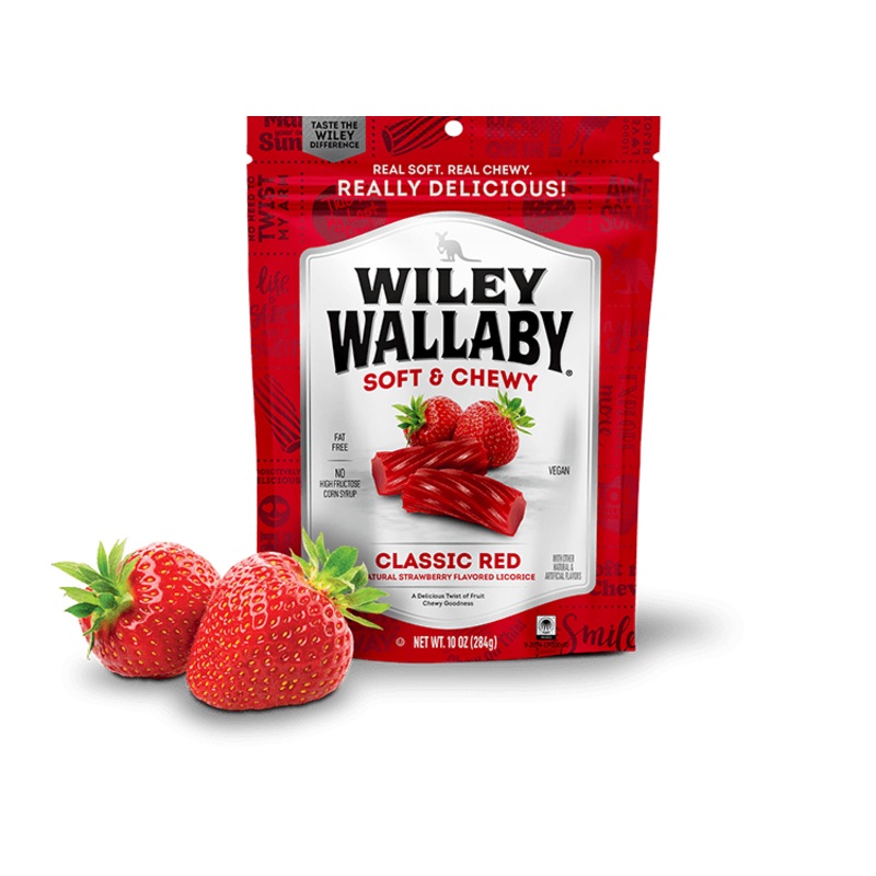 Wiley Wallaby Soft & Chewy Classic Red Licorice 10 oz