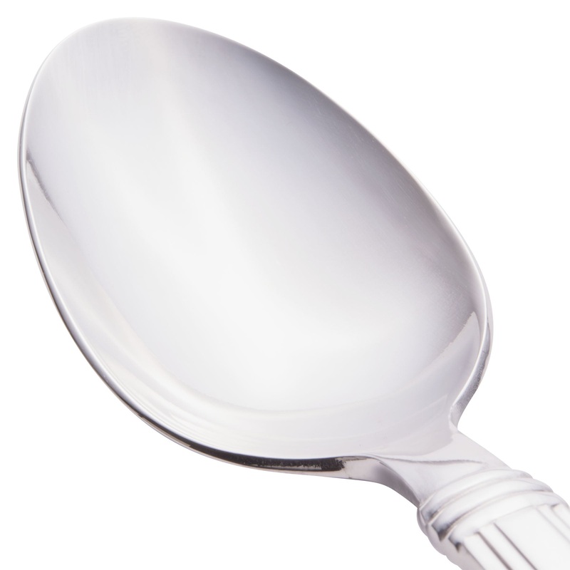 World Tableware 977 002 Slate 7 1/8″ 18/0 Stainless Steel Heavy Weight Dessert Spoon – 12/Pack