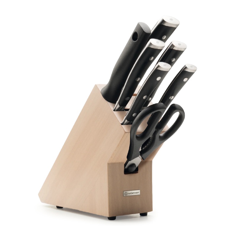 Wusthof Classic Ikon – 8 Pc. Knife Block Set, Beech
