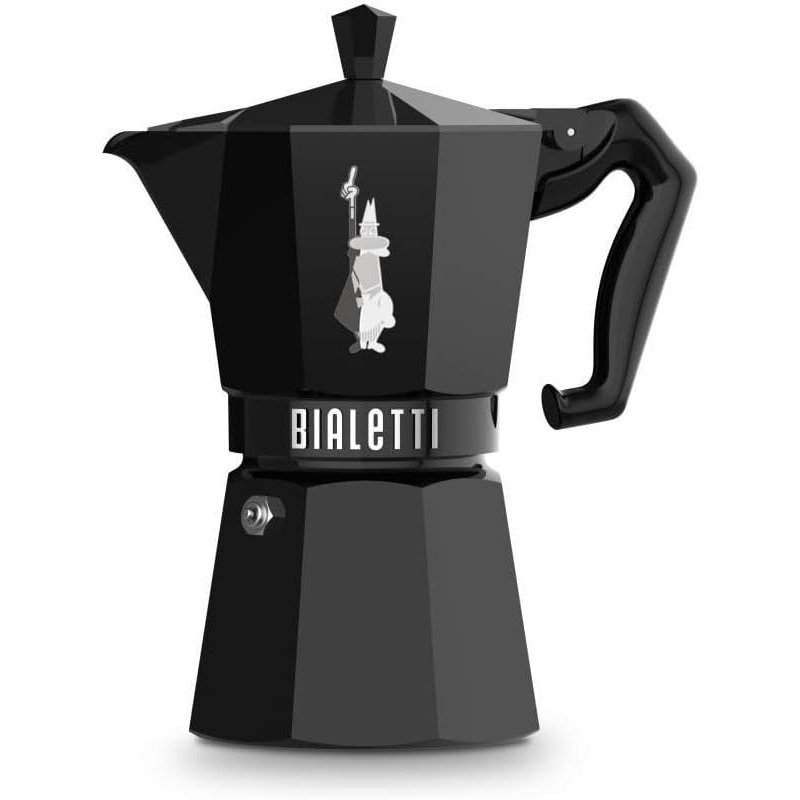 Bialetti Moka Exclusive Stovetop Espresso Maker 6 Cups – Black