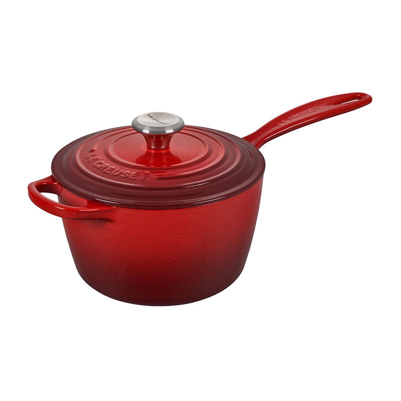 Le Creuset – 1.75 Qt Signature Saucepan- Cerise