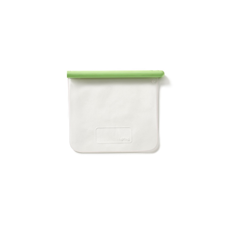 Lekue Reusable Silicone Flat Bags, Airtight for Storage
