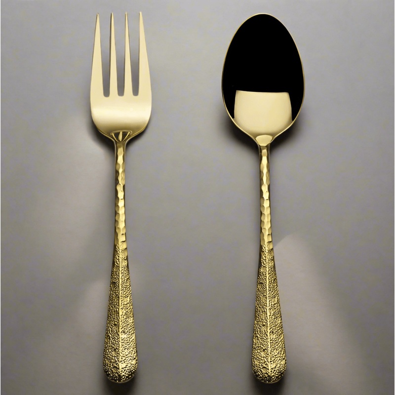 Sable Gold Set of 2 Serving Fork and Spoon