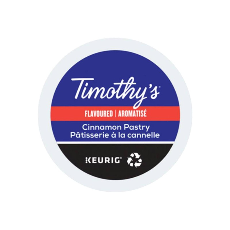 Timothy’s Cinnamon Pastry K-Cup Recyclable Pods (Box of 24)