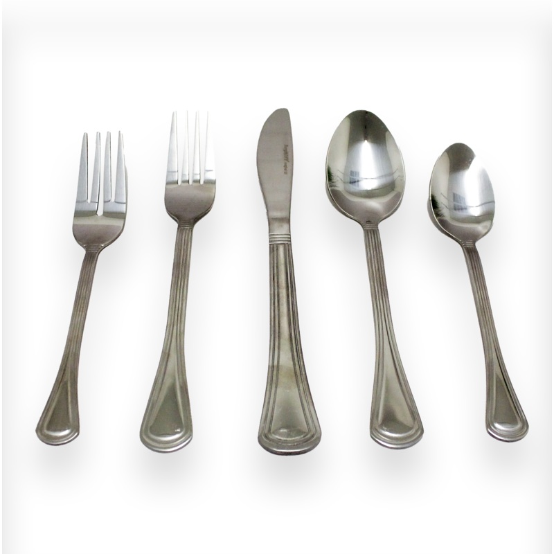 BergHOFF Essentials 20Pc 18/10 Stainless Steel Flatware Set, Matte