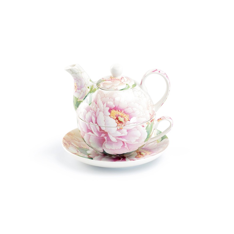 Empire Peony Fine Porcelain Tea For One Set