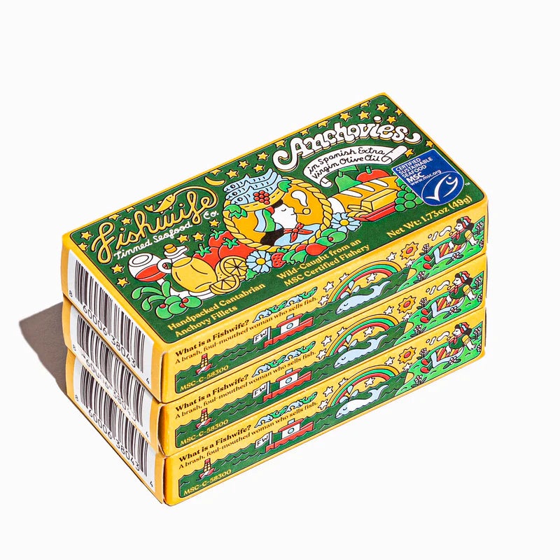 Fishwife Cantabrian Anchovies in Extra Virgin Olive Oil