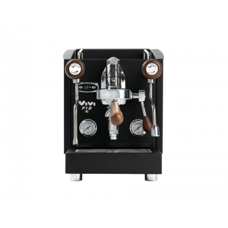 Izzo Vivi PID Plus 1 Group Espresso Machine (Black/Wood knobs)