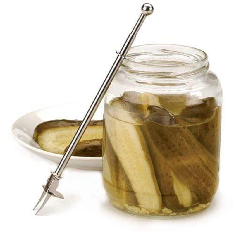 RSVP Endurance Long-Reach Stainless Steel Pickle Fork