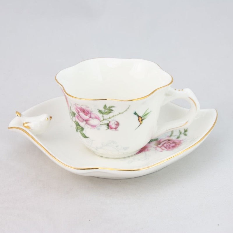 Songbird Tea Cup Saucer Sugar Jar Lid – Reserved Listing