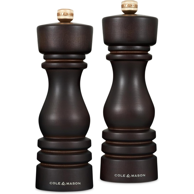 The London Collection Salt & Pepper Mill Set,  8 1/2″