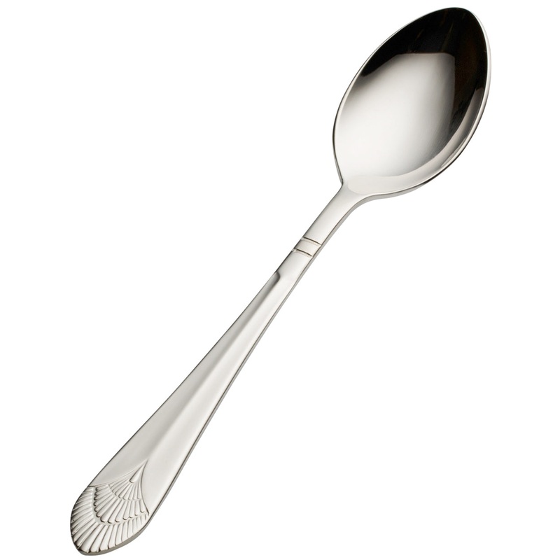 Bon Chef S1700 Nile 6 5/16″ 18/10 Stainless Steel Teaspoon – 12/Pack