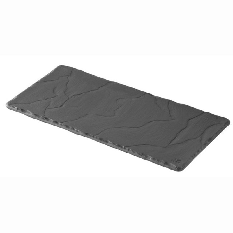 Revol Basalt Rectangular Tray – 9.75″ x 4.75″ x 0.25″ – Slate