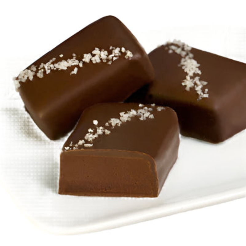 Truffle Fudge Bites – Dark Chocolate with French Grey Sea Salt (2 PC)