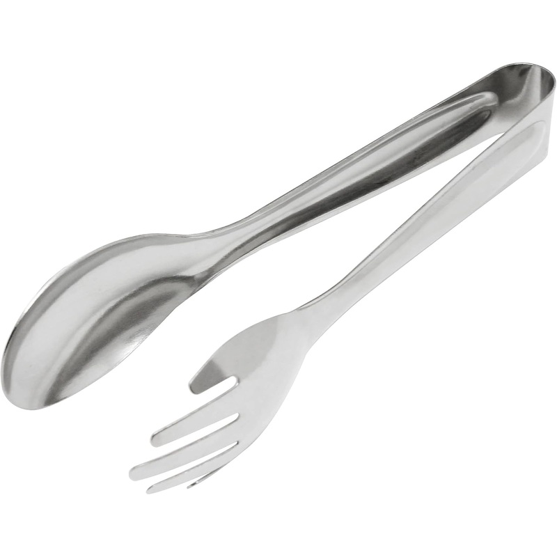 8″ Stainless Steel Multi Serving Spoon- Metal Food Tongs Strong Grip Serving Utensils Serving Tongs for Grabbing Food Parties Catering Appetizer Tongs Tea Party Coffee Bar