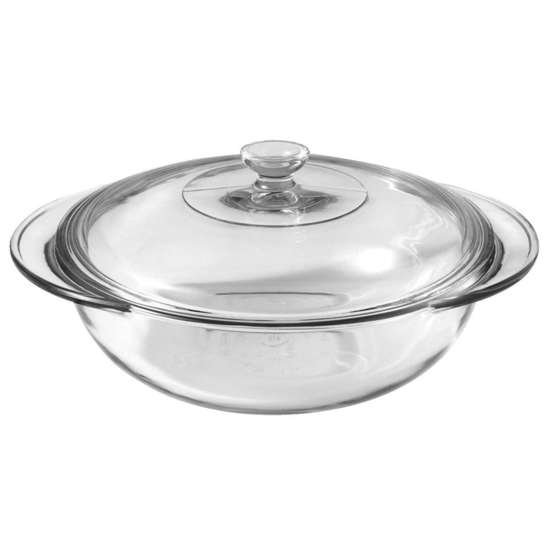 Anchor Hocking Oven Basics 2 Qt Round Covered Casserole Dish