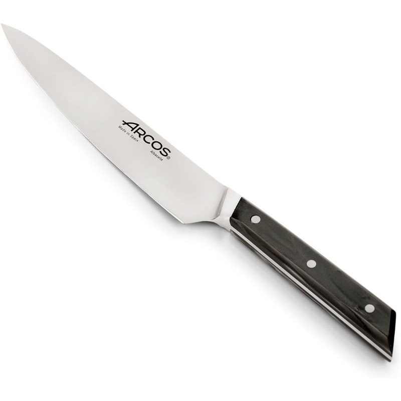 Arcos Eclipse Series – 6″ Chef’s Knife, Black Acrylic Handle