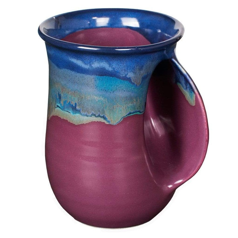 Clay In Motion 14 oz Purple Passion Right Handwarmer Mug