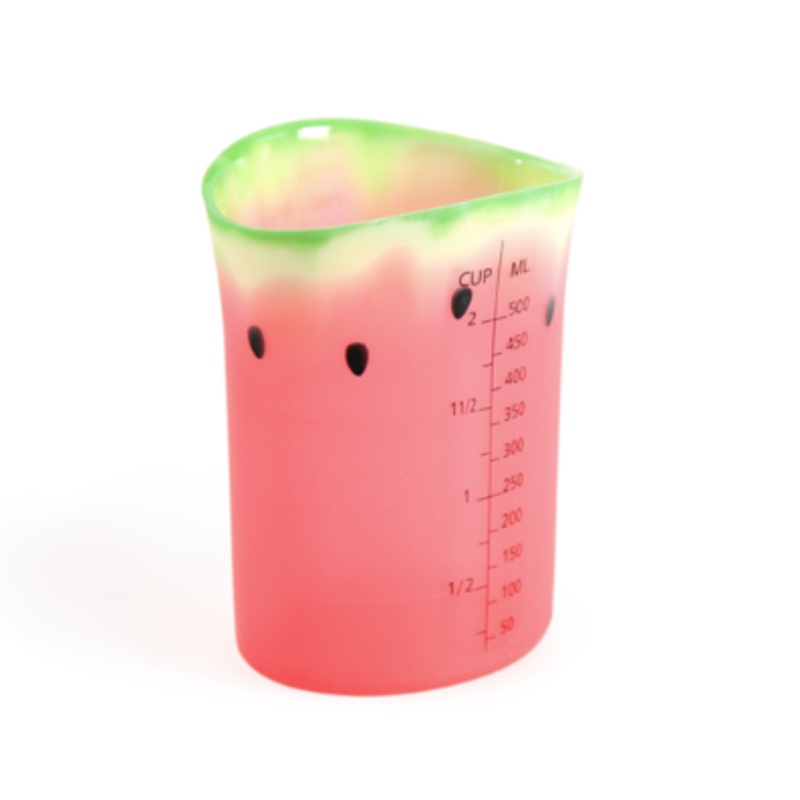 Cute Watermelon Silicone Measuring Cup by Charles Viancin – 2 Cup Liquid Measuring Cup