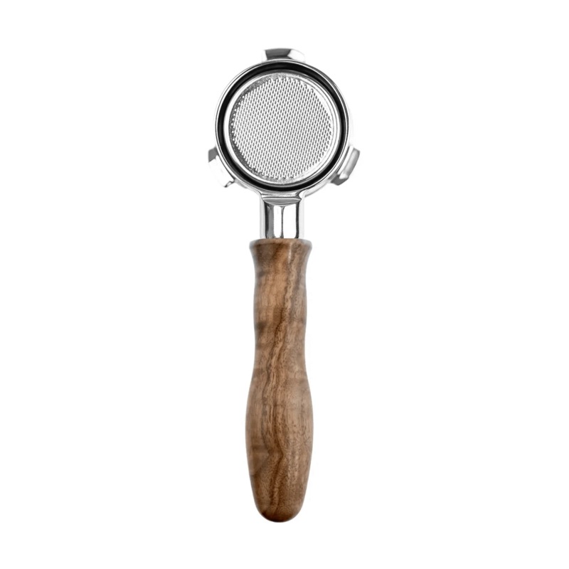 HCS 54mm Bottomless Portafilter Compatible with Breville Espresso Machines (Walnut)