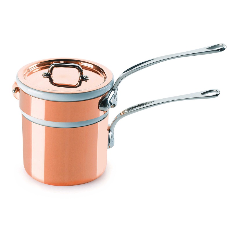 Mauviel M’Heritage M’150s 0.9 qt. Bain Marie Cast Stainless Handle