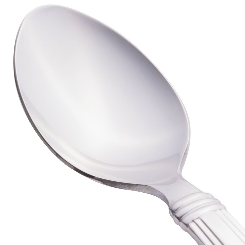 World Tableware 977 001 Slate 6 3/8″ 18/0 Stainless Steel Heavy Weight Teaspoon – 12/Pack