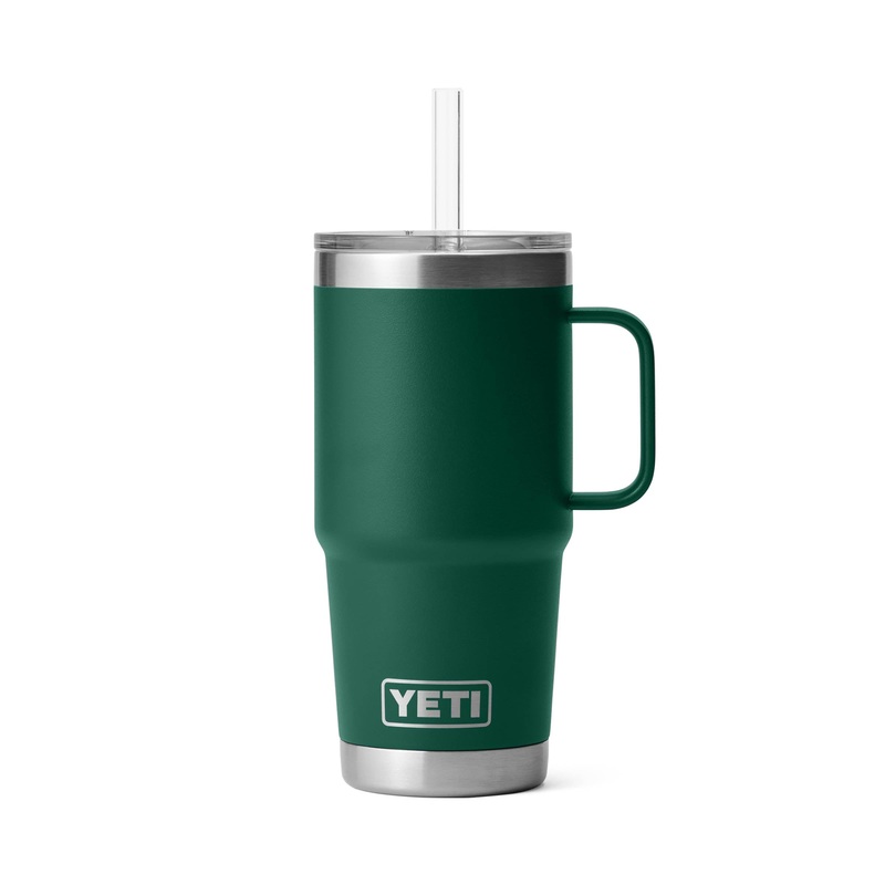 YETI Rambler 25 oz Straw Mug – Black Forest Green