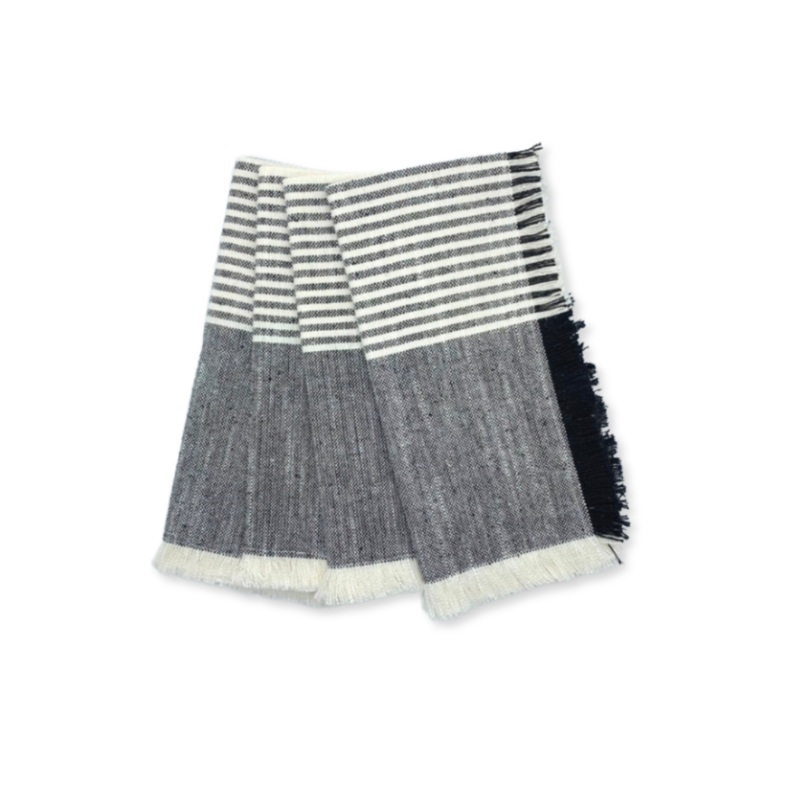 Cuisine Stripe Napkins (Set of 4) – Black