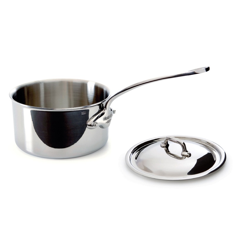 Mauviel M’Cook 0.9 qt. Stainless Steel Saucepan & Lid