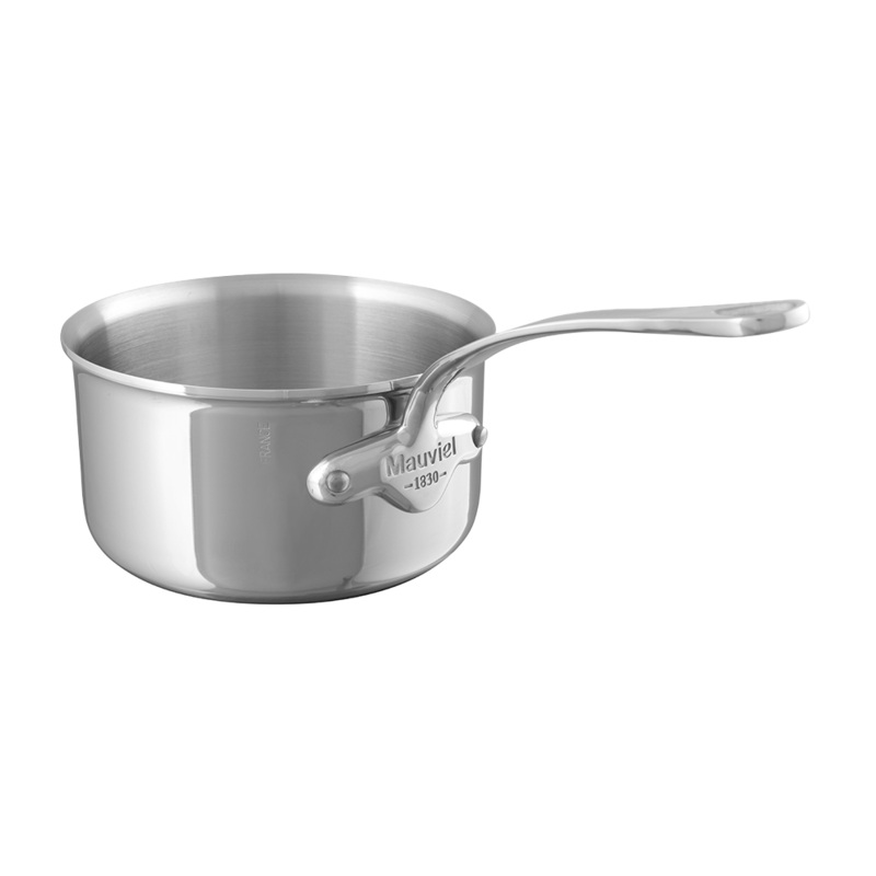 Mauviel M’COOK 5-Ply Sauce Pan With Cast Stainless Steel Handle, 1.2-Qt