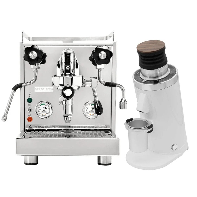 Profitec Pro 500 Espresso Machine & DF64 Gen 2 Grinder (White) Bundle