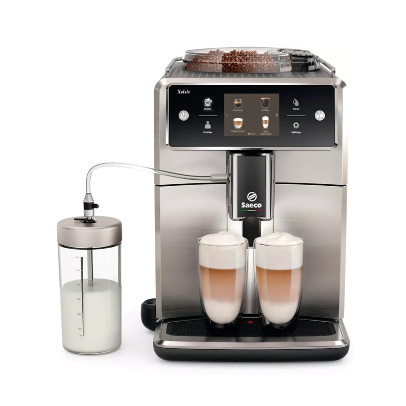 Refurbished – Saeco Xelsis SM7685 Superautomatic Espresso Machine – Stainless Steel
