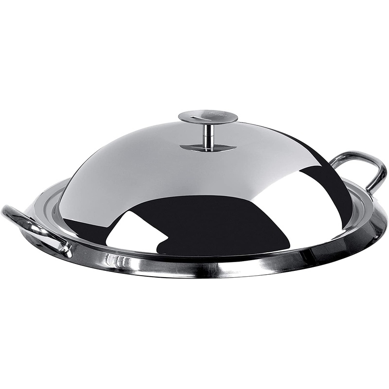 Cristel 3-Ply Stainless Steel – 13.5″ Plancha Grill w/Lid