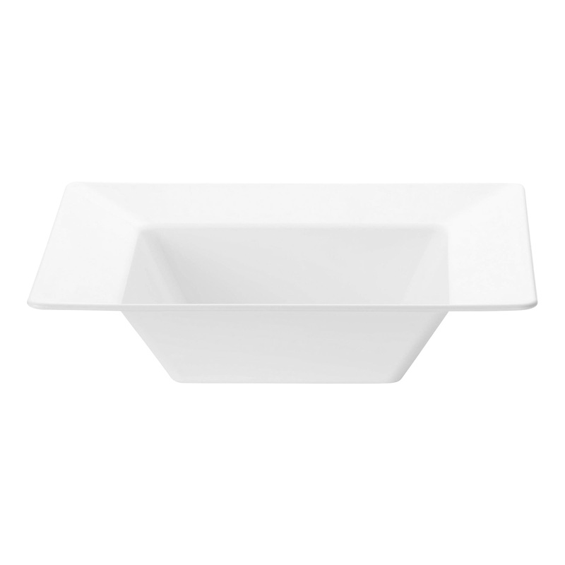 White Square Plastic Dessert Bowls (5 oz.)