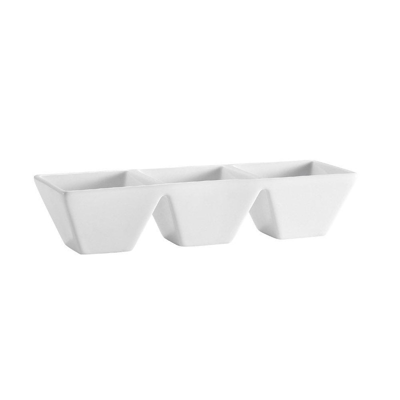 CAC Kent Square Three Section Bowl