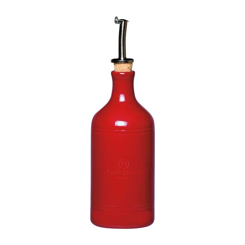 Oil Cruet 15 oz Burgundy Red