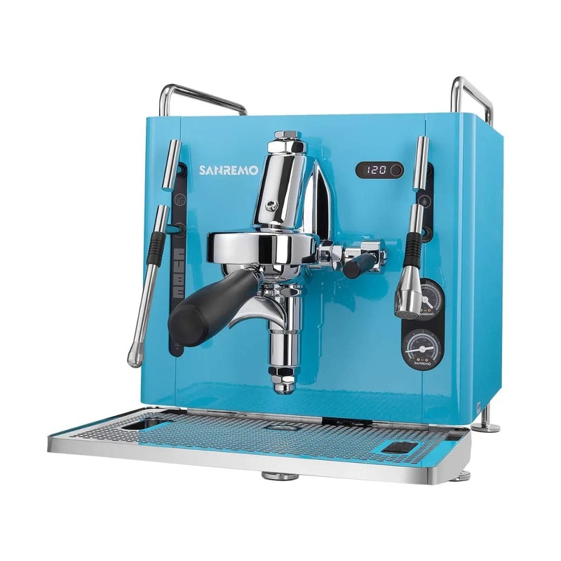 Sanremo Cube R Heat Exchanger Espresso Machine E61 Group Head  (Azure Lake)