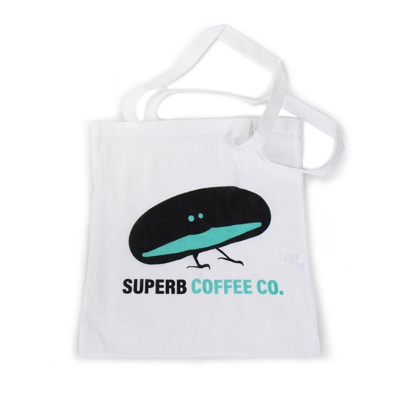Superb Coffee Co. White Branded Tote Bag – 380 x 410mm