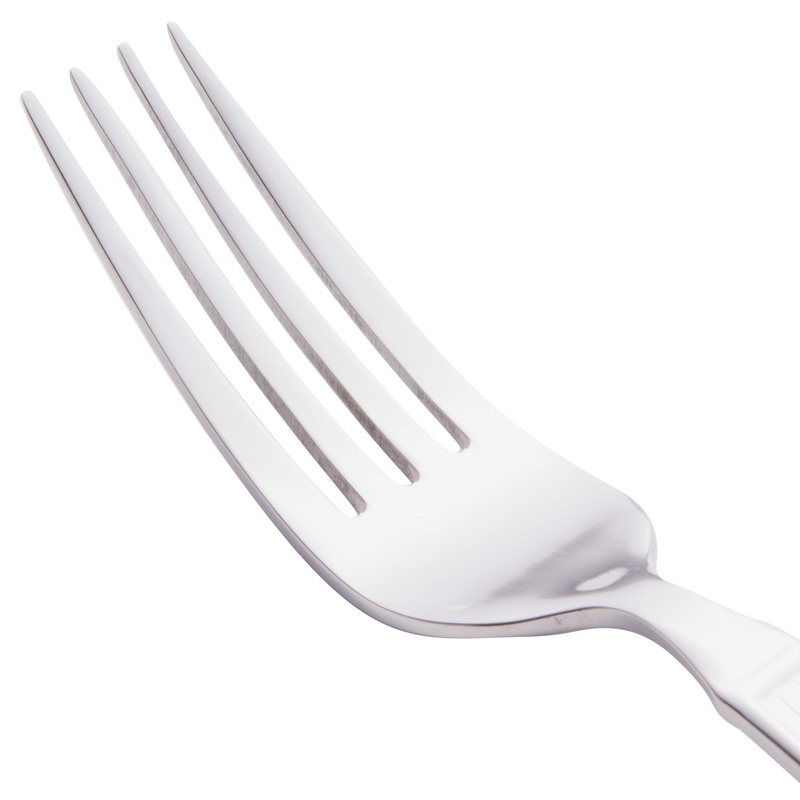 World Tableware 972 027 Gibraltar 8″ 18/0 Stainless Steel Heavy Weight Dinner Fork – 12/Pack