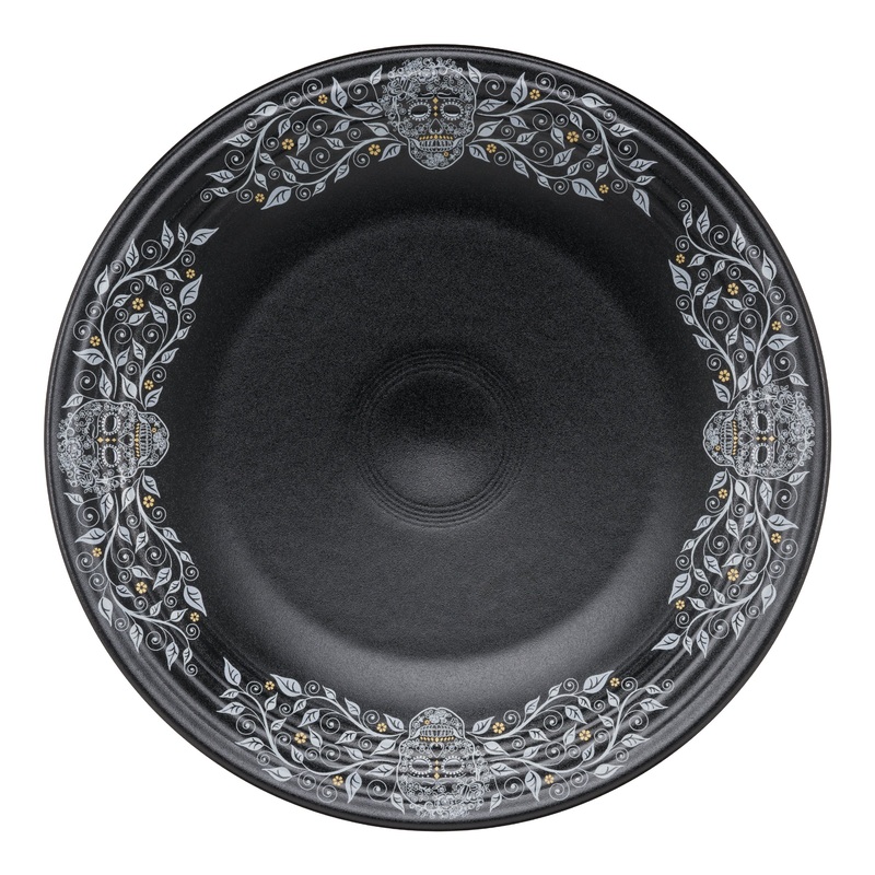 Chop Plate SKULL AND VINE Border