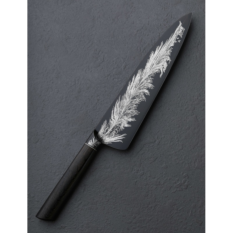 Feathered Flames Gyuto 215mm