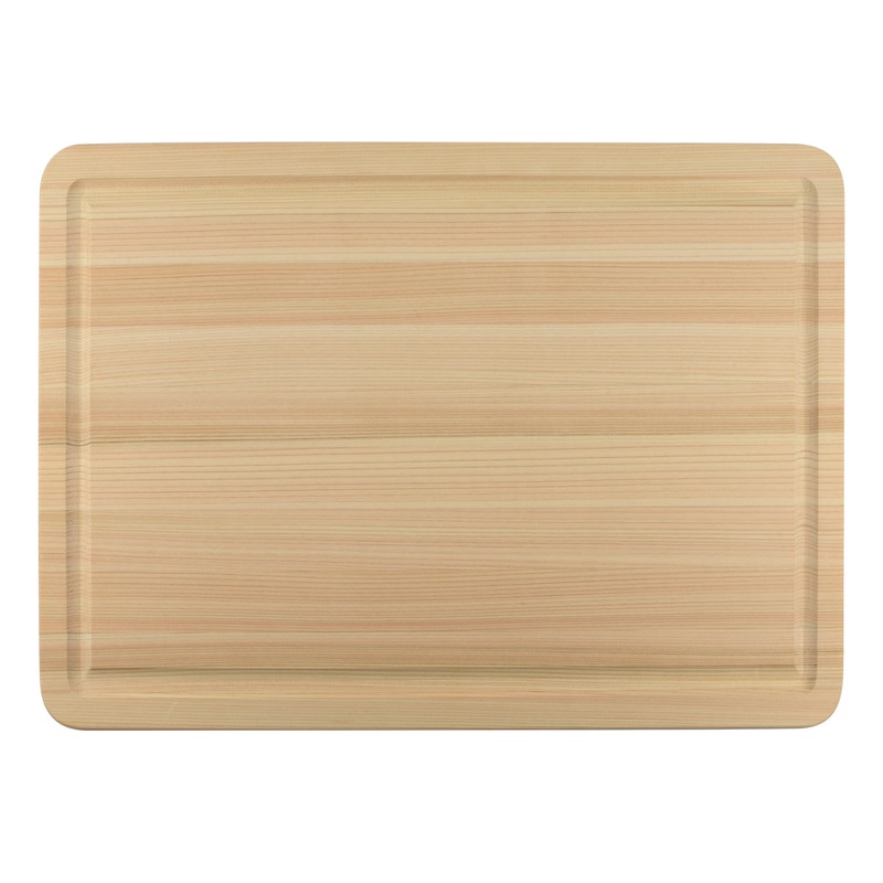 Shun Hinoki Cutting Board w/Juice Groove – Large – 20″ x 14″ x 1″