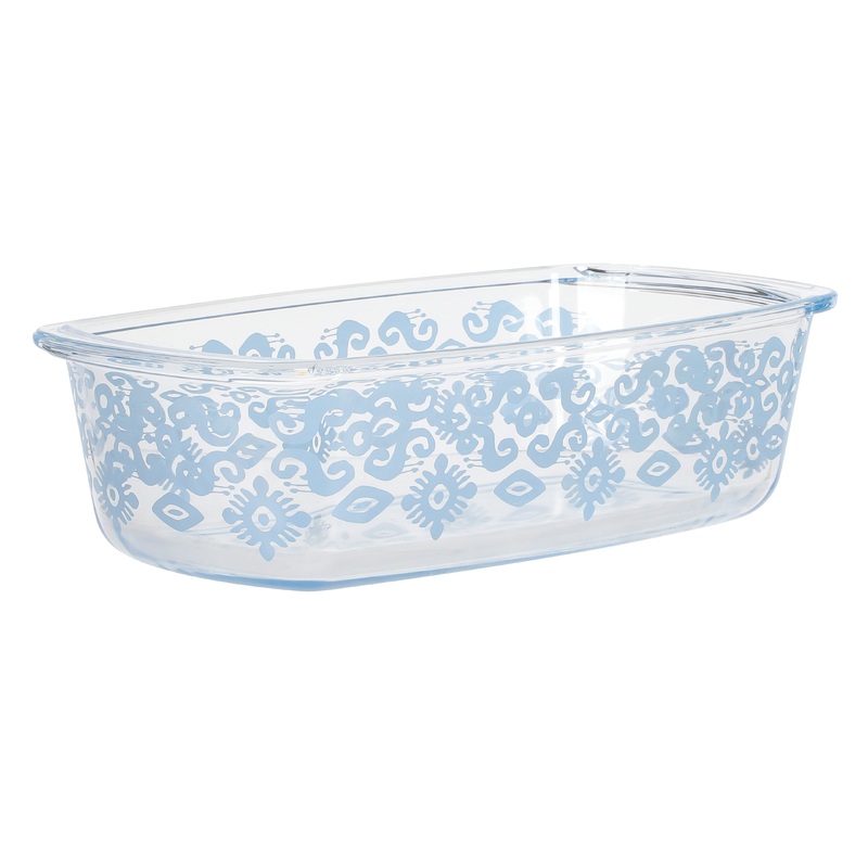Spice by Tia Mowry Spicy Cloves 1.6-Quart Loaf Pan Oven, Dishwasher and Microwave Safe Borosilicate Glass Bakeware